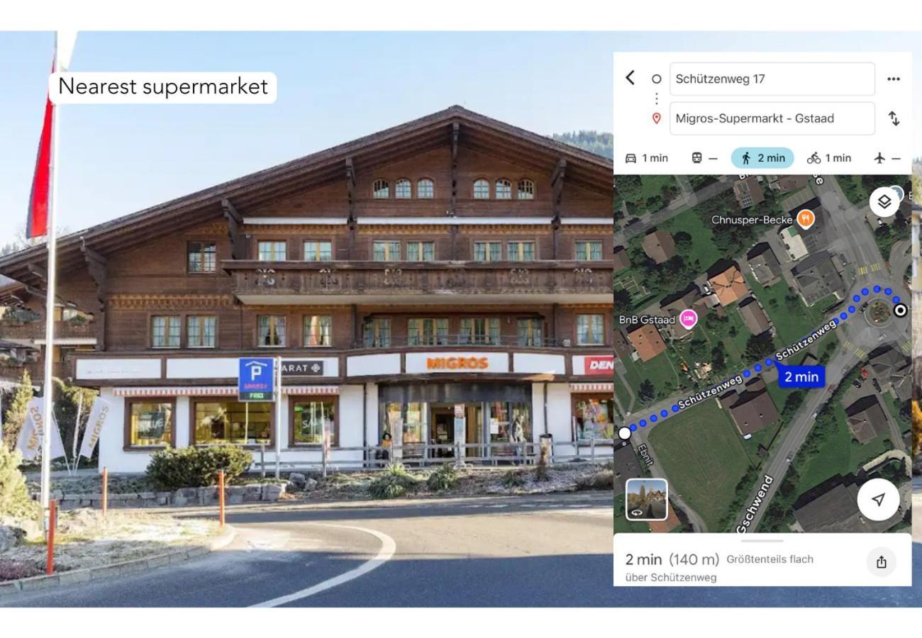 Charming Alpine Apartment Gstaad Exterior foto